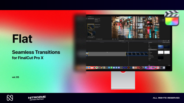 Flat Transitions Vol. 05 for Final Cut Pro X alt