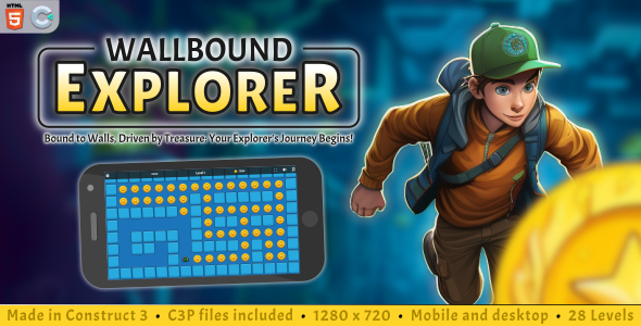 Wallbound Explorer - HTML5 Maze game