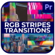 RGB Stripes Transitions for Premiere Pro - VideoHive Item for Sale
