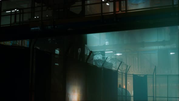 Petrochemical Industry Factory at Night alt