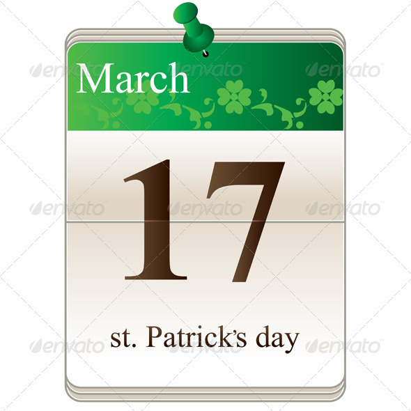 St Patricks Day Calendar
