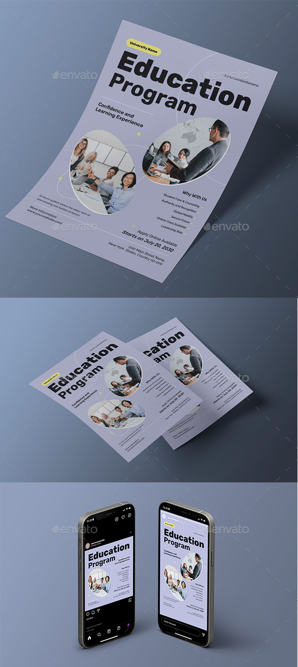 Educacion Graphics, Designs & Templates | GraphicRiver