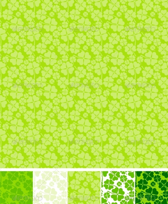 Collection of clover patterns.