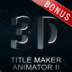 3D Title Maker Animator II - VideoHive Item for Sale