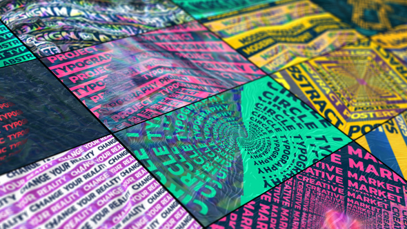 Colorful Abstract Typography alt