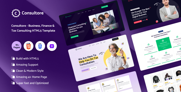 Consultore - Business, Finance & Tax Consulting HTML Template