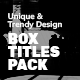 Box Titles Pack - VideoHive Item for Sale