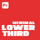 Minimal Lower Thirds for Premiere Pro - VideoHive Item for Sale