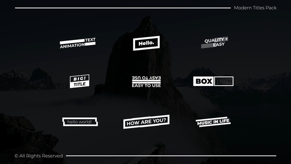 Modern Titles Pack | FCPX alt