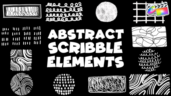 Brush Abstract Scribble Elements | FCPX