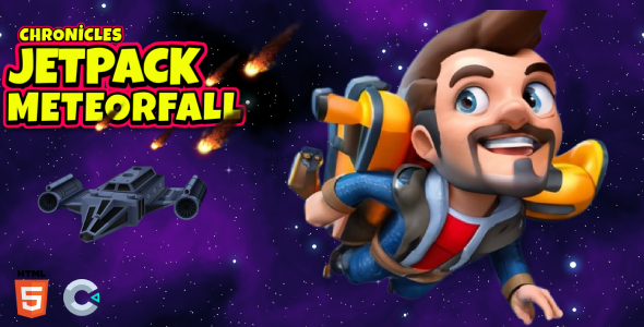 Jetpack Meteorfall Chronicles | Construct 3 | HTML Game
