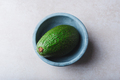 Green Avocado in Blue Bowl - PhotoDune Item for Sale