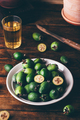 Fresh picked feijoa fruits on a plate - PhotoDune Item for Sale