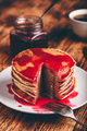 Stack of pancakes with berry jam - PhotoDune Item for Sale