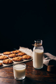 Glass of Milk and Oatmeal Cookies. - PhotoDune Item for Sale