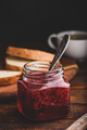 Jar of homemade raspberry jam - PhotoDune Item for Sale