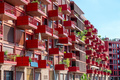 Red modern apartment building - PhotoDune Item for Sale