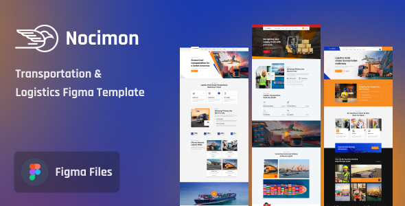 Nocimon - Transportation & Logistics Figma Template