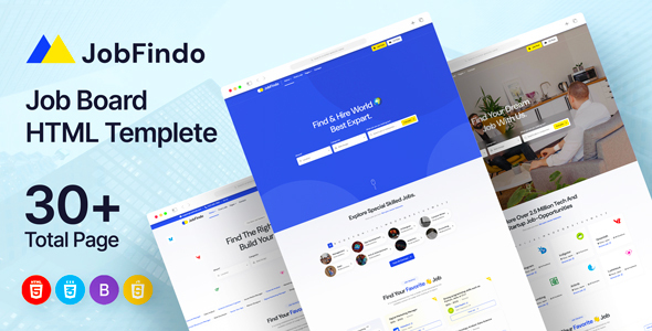 JobFindo - Job Board HTML Template