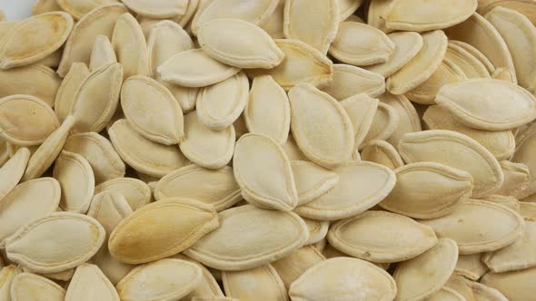 Pumpkin seeds close up