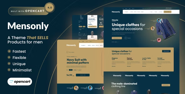 Mensonly -4 Clothing Store Template