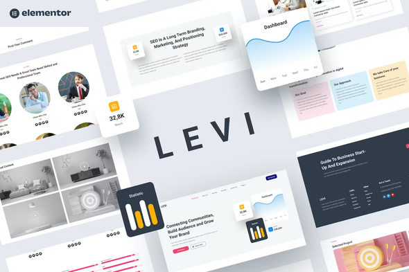 Levi - Digital Marketing Elementor Template Kit