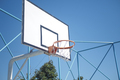empty Basketball court against blue sky  - PhotoDune Item for Sale