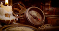 Vintage style travel and adventure. Vintage old compass and other vintage items on the table. - PhotoDune Item for Sale