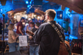 Band performs on stage, rock music concert. - PhotoDune Item for Sale