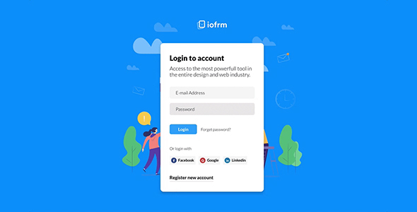 Iofrm - Login and Register Form Templates