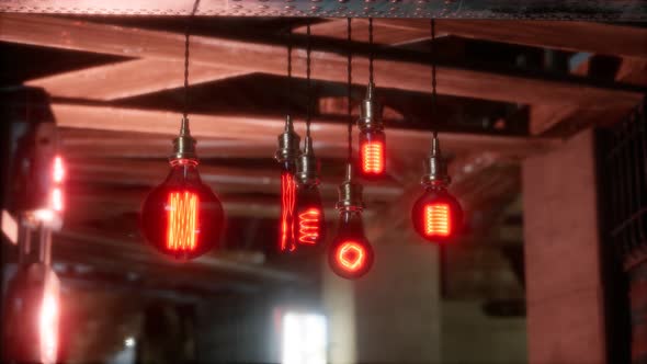 Old Retro Vintage Incandescent Light Bulb alt