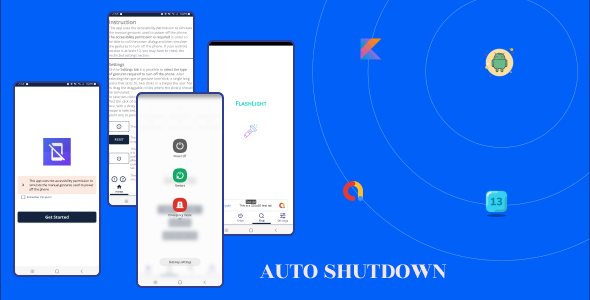 Auto Shutdown and Flashlight,Device Info for  Android with Admob
