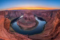 Horseshoe Bend on the Colorado River at sunset near Page, Arizona, USA - PhotoDune Item for Sale