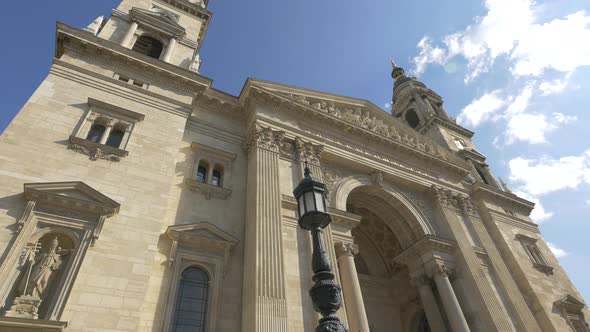 The facade of Saint Stephen's Basilica 