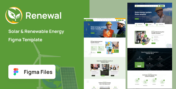 Renewal - Solar & Renewable Energy Figma Template