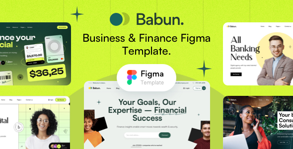 Babun - Business & Finance Figma Template