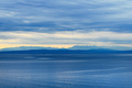 Overcast sky in morning at Kvarner gulf of Adriatic sea seen from croatian town of Lovran - PhotoDune Item for Sale