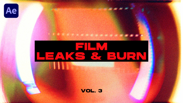 Film Leaks & Burn Transitions VOL. 3 | After Effects alt