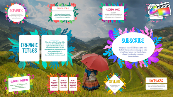 Organic Titles | FCPX alt