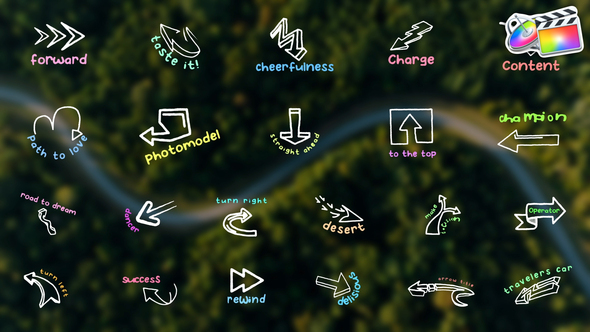 Arrows Titles for FCPX alt