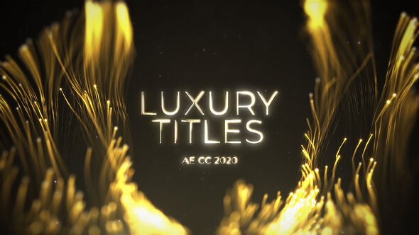 Luxury Gold Streaks Titles alt