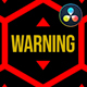 Warning 4K | DaVinci Resolve - VideoHive Item for Sale