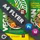 Vegan Restaurant Flyer Templates - GraphicRiver Item for Sale