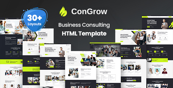 Congrow - Business Consulting HTML Template