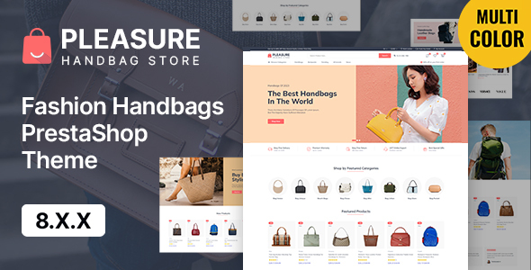 Pleasure - Handbag and Purse Store PrestaShop 8 Theme