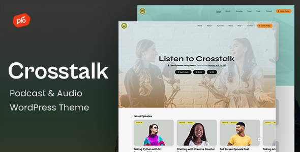 Crosstalk - Podcast & Audio WordPress Theme
