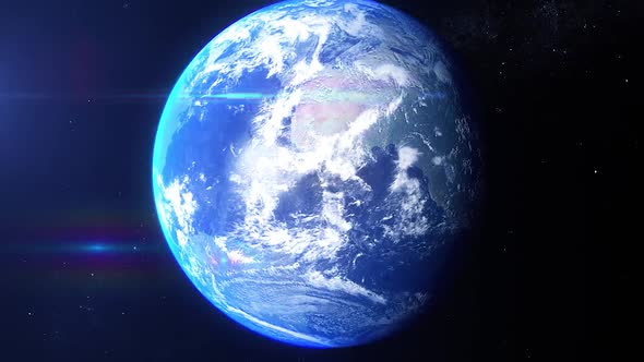 Realistic Earth Zoom Central Canada