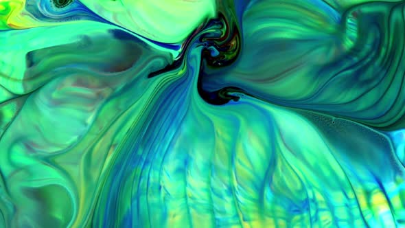 Abstract Colorful Sacral Liquid Waves Texture 550