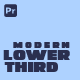 Modern Lower Thirds | Premiere Pro - VideoHive Item for Sale
