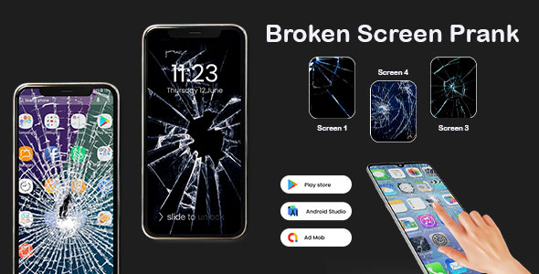 broken screen prank iphone